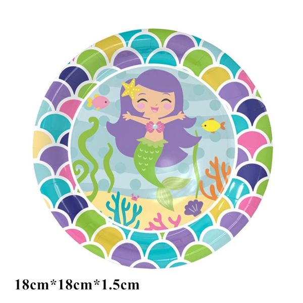 6pcs/set new little mermaid theme disposable plates for kids happy birthday party tableware paper plates party supplies
6pcs/set new little mermaid theme disposable plates for kids happy birthday party tableware paper plates party supplies