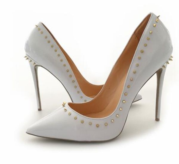 9864# new plus size 33-45 ladies shoes with heels pointed toe shoes white high heels wedding shoes with gold studs with 8cm 10cm 12cm, Black
9864# new plus size 33-45 ladies shoes with heels pointed toe shoes white high heels wedding shoes with gold studs with 8cm 10cm 12cm, Black