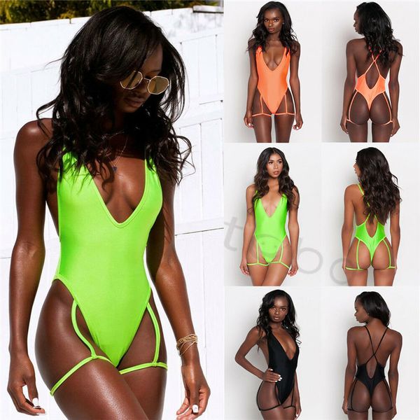 summer one-piece women v-neck swimsuit bandage bikini push-up padded backless monokini bathing swimwear beachwear costumes, White;black
summer one-piece women v-neck swimsuit bandage bikini push-up padded backless monokini bathing swimwear beachwear costumes, White;black