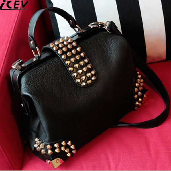 handbags women's handbags fashion bag black rivet bag women messenger bags famous brands female briefcase
handbags women's handbags fashion bag black rivet bag women messenger bags famous brands female briefcase