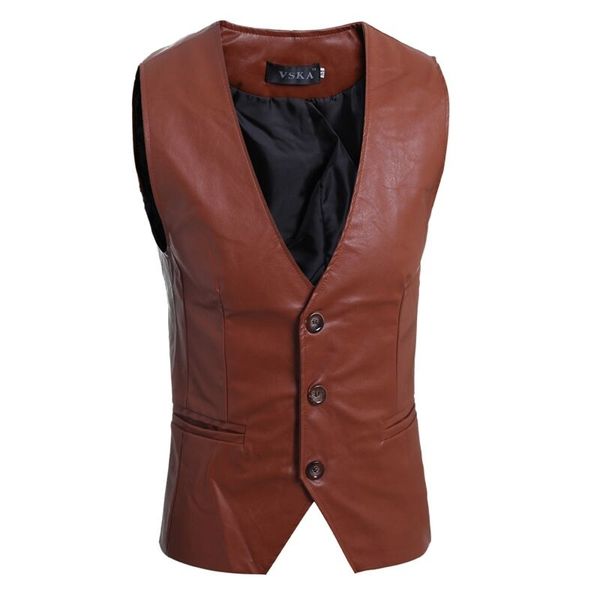 zogaa men's slim vest sleeveless jacket casual pu leather vests button open v-neck geek simple joker slim fit vest men winter, Black;white
zogaa men's slim vest sleeveless jacket casual pu leather vests button open v-neck geek simple joker slim fit vest men winter, Black;white