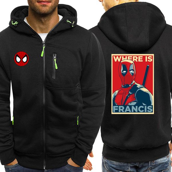 deadpool mens hooded autumn 2019 marvel sweatshirts long sleeve jackets zipper casual coat fleece streetwear hoodie, Black;brown
deadpool mens hooded autumn 2019 marvel sweatshirts long sleeve jackets zipper casual coat fleece streetwear hoodie, Black;brown