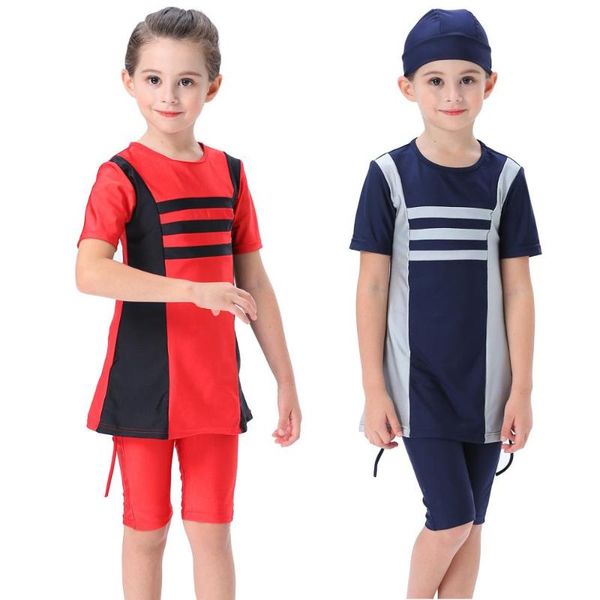 3pcs girls swimsuits muslim swimwears children swim shorts diving suits burkinis arab islam short swimming beach wear swim caps
3pcs girls swimsuits muslim swimwears children swim shorts diving suits burkinis arab islam short swimming beach wear swim caps