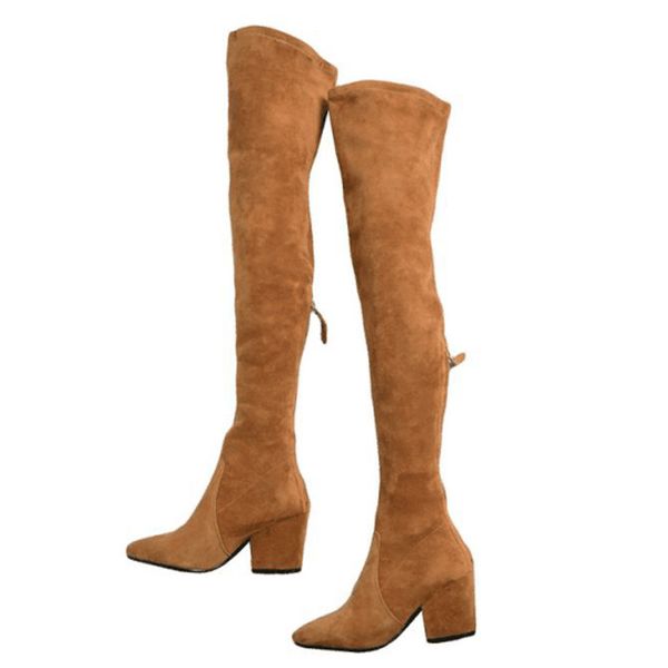 Women Over The Knee Boots Zipper spring Winter boots goodnight chunky heels quality suede long Boots comfort, Black
Women Over The Knee Boots Zipper spring Winter boots goodnight chunky heels quality suede long Boots comfort, Black