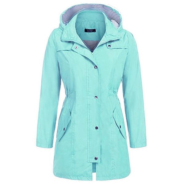 8 colors women solid rain jackets outdoor waterproof hooded raincoat with pocket winter warm windproof outwear long windbreaker, Tan;black
8 colors women solid rain jackets outdoor waterproof hooded raincoat with pocket winter warm windproof outwear long windbreaker, Tan;black