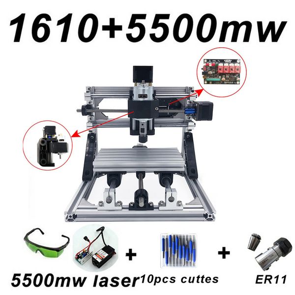 cnc1610 laser engraving machine er11 500mw 1500mw 5500mw head wood router pcb milling machine wood carving diy
cnc1610 laser engraving machine er11 500mw 1500mw 5500mw head wood router pcb milling machine wood carving diy