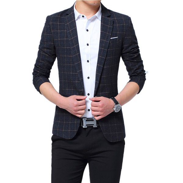 large size men plaid suit jacket business casual jackets and coats fashion casual mens suit blazer red blue black man s-5xl, White;black
large size men plaid suit jacket business casual jackets and coats fashion casual mens suit blazer red blue black man s-5xl, White;black