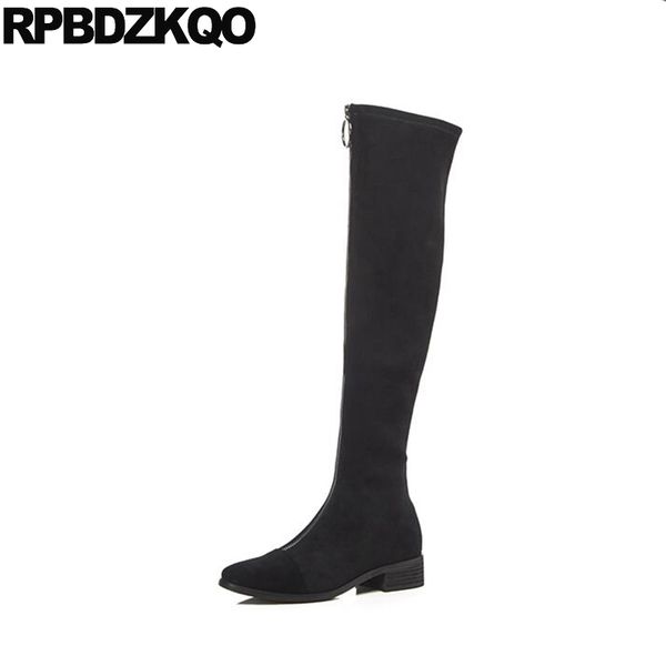 10 big size chunky over the knee long high luxury 41 tall black front zipper stretch shoes suede slim thigh women boots
10 big size chunky over the knee long high luxury 41 tall black front zipper stretch shoes suede slim thigh women boots