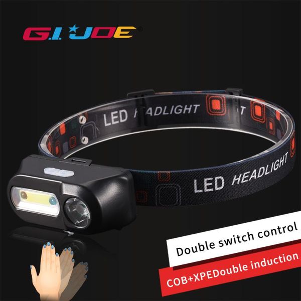 gijoe led headlamp cob sensor light waterporrf usb rechargeable plastic lantern use 18650 battery 8modes 2000lm strobe light
gijoe led headlamp cob sensor light waterporrf usb rechargeable plastic lantern use 18650 battery 8modes 2000lm strobe light