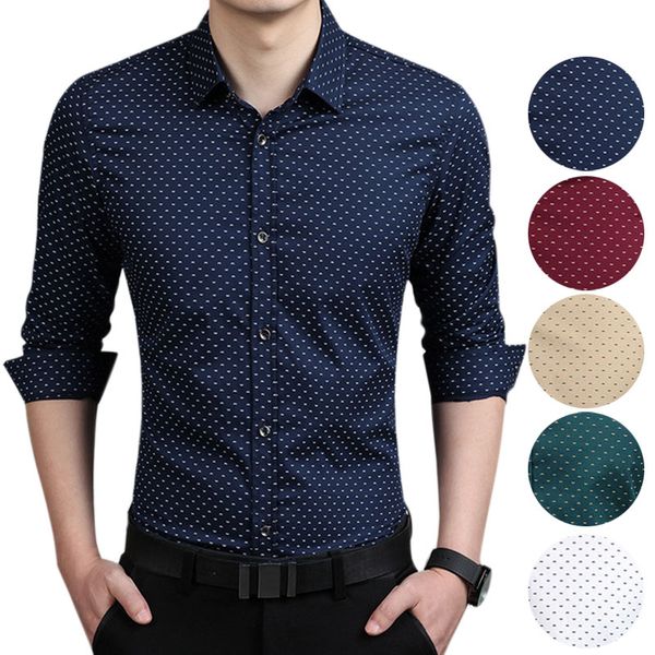 fashion men slim fit long sleeve shirt polka dot casual business shirt plus size 5xl camisa masculina camiseta masculina, White;black
fashion men slim fit long sleeve shirt polka dot casual business shirt plus size 5xl camisa masculina camiseta masculina, White;black