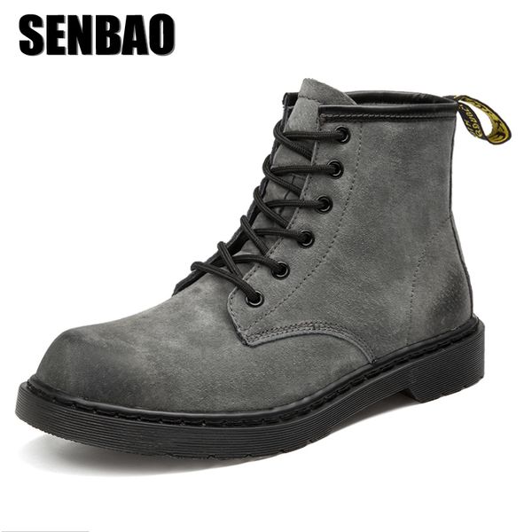senbao 2018 winter new men's boots men's trend casual warm shoes ankle upper motorcycle shoes wearable sole two style options, Black
senbao 2018 winter new men's boots men's trend casual warm shoes ankle upper motorcycle shoes wearable sole two style options, Black