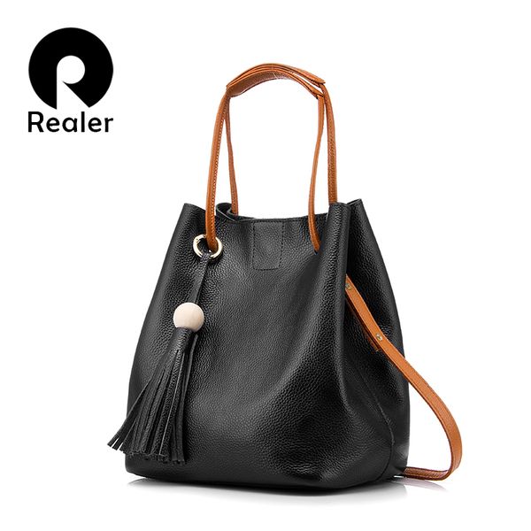 realer drawstring bucket bag women genuine leather handbag female shoulder crossbody bag with tassel ladies brand tote black
realer drawstring bucket bag women genuine leather handbag female shoulder crossbody bag with tassel ladies brand tote black