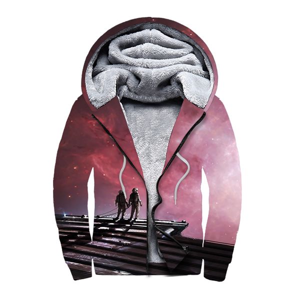 fashion printed padded plus velvet double zipper hooded vests men's sweatshirts printing blouse hoodies, Black
fashion printed padded plus velvet double zipper hooded vests men's sweatshirts printing blouse hoodies, Black