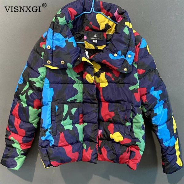 visnxgi womens winter jackets fashion warm thick camouflage short style cotton padded parkas coat stand collar plus size coats, Black
visnxgi womens winter jackets fashion warm thick camouflage short style cotton padded parkas coat stand collar plus size coats, Black