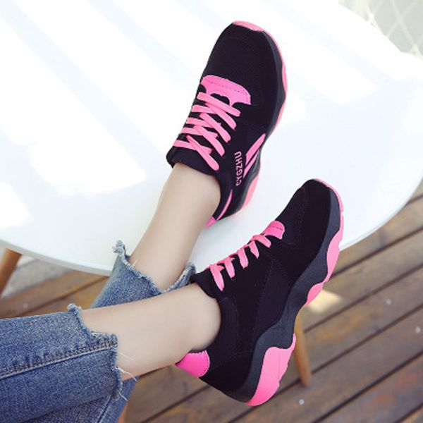 women's shoes 2020 spring and autumn new style color casual shoes students board fashion platform travel, Black
women's shoes 2020 spring and autumn new style color casual shoes students board fashion platform travel, Black