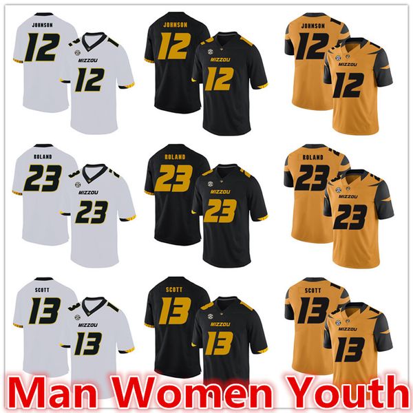 customize ncaa missouri tiger football jerseys johnathon johnson 12 johnny roland 23 kam scott 13 jersey any name number size s-5xl, Black 
customize ncaa missouri tiger football jerseys johnathon johnson 12 johnny roland 23 kam scott 13 jersey any name number size s-5xl, Black