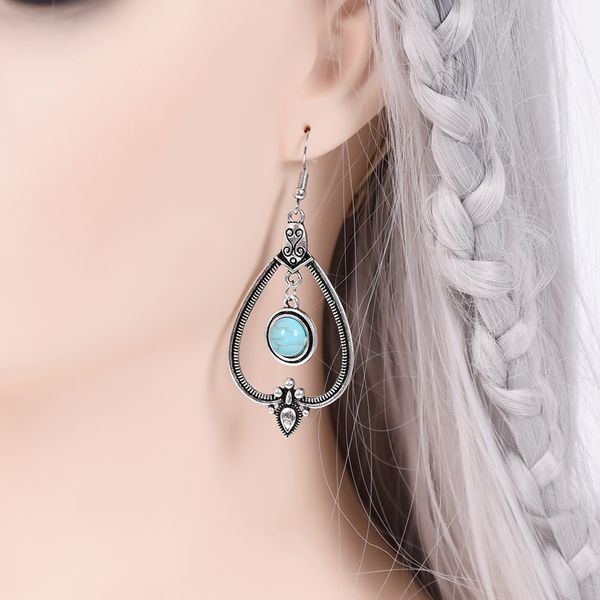 2019 new fashion simple national style retro palace women earrings pendant earrings ear jewelry party gifts, Silver
2019 new fashion simple national style retro palace women earrings pendant earrings ear jewelry party gifts, Silver