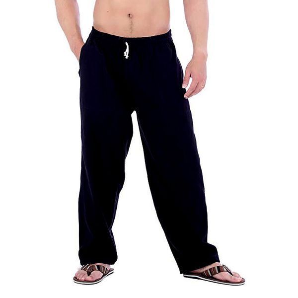 vogue fashion cotton linen men solid long pants overalls casual black pocket sport workout loose trouser men
vogue fashion cotton linen men solid long pants overalls casual black pocket sport workout loose trouser men