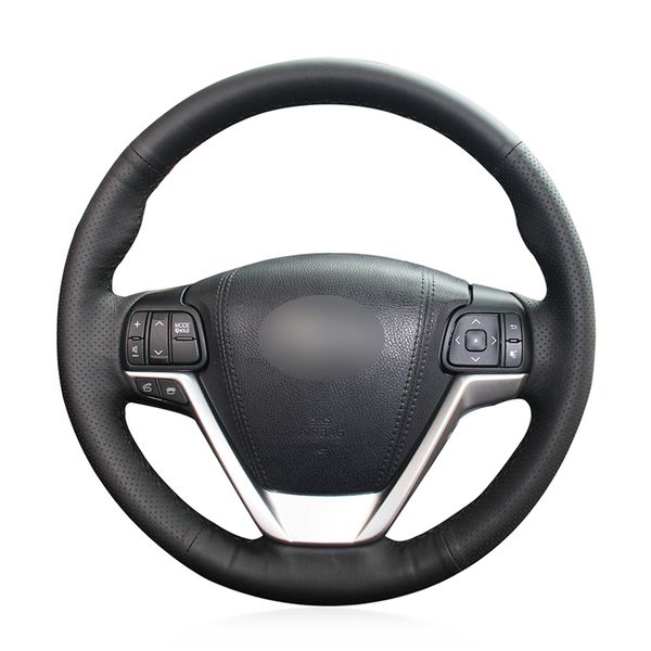 hand-stitched black genuine leather anti-slip car steering wheel cover for highlander 2014 2015 2016 2017 2018 2019
hand-stitched black genuine leather anti-slip car steering wheel cover for highlander 2014 2015 2016 2017 2018 2019