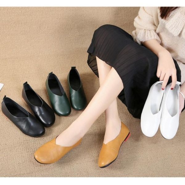 women fashion comfortable shallow mouth shoes retro literary casual single shoes flat bottom round head soft bottom, Black
women fashion comfortable shallow mouth shoes retro literary casual single shoes flat bottom round head soft bottom, Black