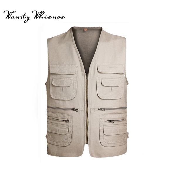 2018 new brand male vest men colete masculino casual mesh waistcoat plus size 5xl loose multi-pockets pgraphy vest male, Black;white
2018 new brand male vest men colete masculino casual mesh waistcoat plus size 5xl loose multi-pockets pgraphy vest male, Black;white