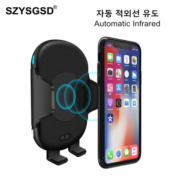 qi fast wireless car charger 10w automatic infrared induction air vent car phone holder for iphone xr xs samsung s9 fast charge
qi fast wireless car charger 10w automatic infrared induction air vent car phone holder for iphone xr xs samsung s9 fast charge