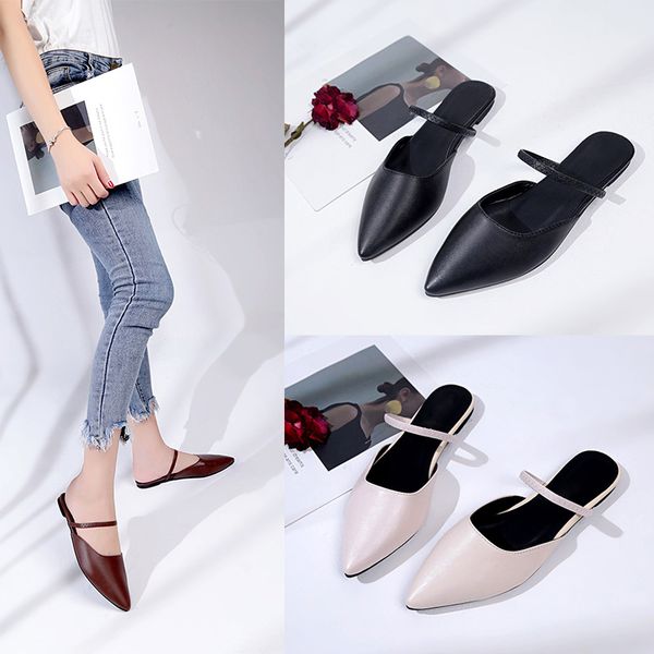 summer fashion leisure closed toe slides for women anti-slip closed toe flat slippers pu shallow solid shoes, Black
summer fashion leisure closed toe slides for women anti-slip closed toe flat slippers pu shallow solid shoes, Black