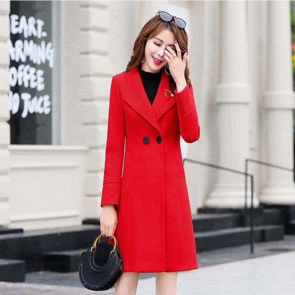 2019 new fashion women outerwear autumn winter clothing fashion warm woolen blends slim female elegant double breasted coat hot, Black
2019 new fashion women outerwear autumn winter clothing fashion warm woolen blends slim female elegant double breasted coat hot, Black