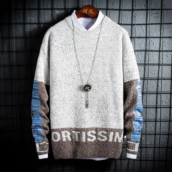 2019 new arrival fashion men sweater streetwear casual slim clothes long sleeve knitted pullovers winter thick o-neck sweater, White;black
2019 new arrival fashion men sweater streetwear casual slim clothes long sleeve knitted pullovers winter thick o-neck sweater, White;black