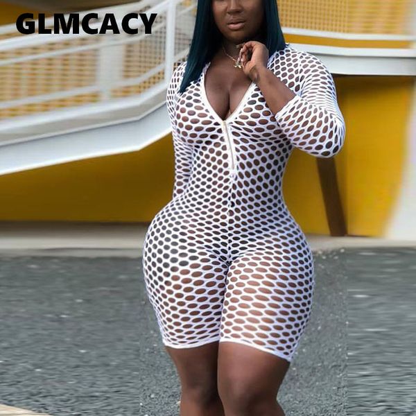 women v neck zip up playsuits see through hollow out rompers summer night out club bodycon partywear, Black;white
women v neck zip up playsuits see through hollow out rompers summer night out club bodycon partywear, Black;white