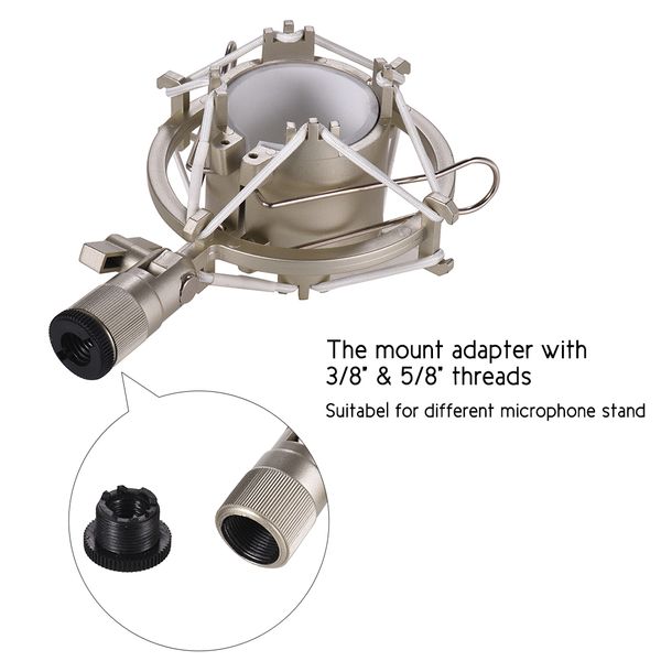 condenser microphone mic shock mount holder bracket plastic anti-vibration for on-line broadcasting studio music recording
condenser microphone mic shock mount holder bracket plastic anti-vibration for on-line broadcasting studio music recording