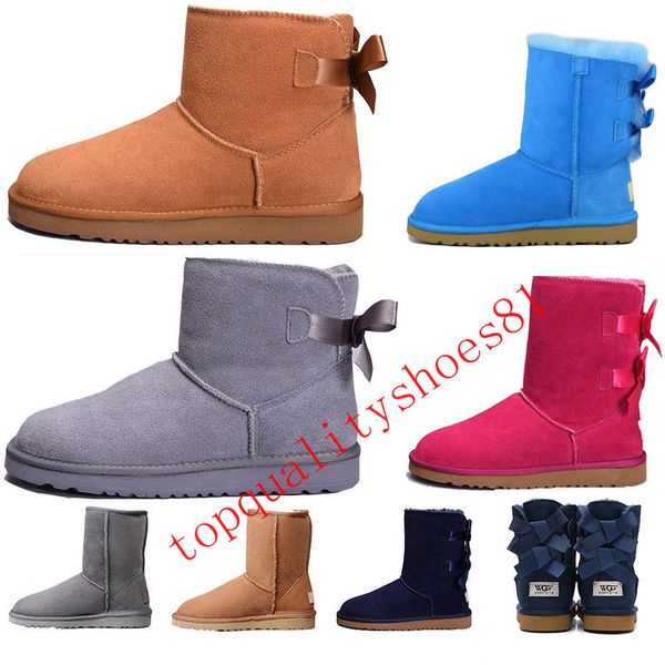 2020 bow-knot wgg womens designer australia classic tall half boots bow luxury women girl snow winter ankle boot leather shoes size 36-41, Black
2020 bow-knot wgg womens designer australia classic tall half boots bow luxury women girl snow winter ankle boot leather shoes size 36-41, Black
