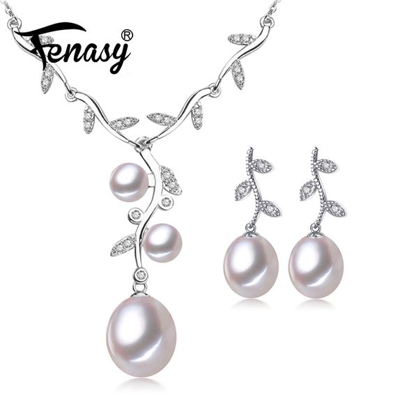 fenasy natural freshwater pearl jewelry sets 925 sterling silver necklace for women wedding jewelry sets with leaf drop earrings, Black
fenasy natural freshwater pearl jewelry sets 925 sterling silver necklace for women wedding jewelry sets with leaf drop earrings, Black