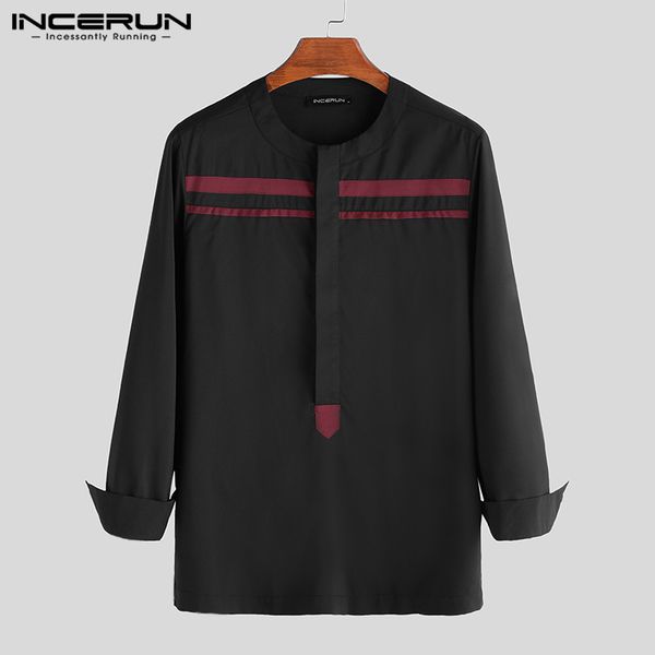 incerun fashion african dashiki shirt men patchwork 2020 long sleeve o neck casual shirts streetwear men clothing plus size, White;black
incerun fashion african dashiki shirt men patchwork 2020 long sleeve o neck casual shirts streetwear men clothing plus size, White;black