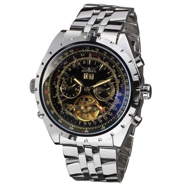 jaragar will clock dial man leisure time steel bring low hill wheel fully automatic mechanics wrist watch, Slivery;brown
jaragar will clock dial man leisure time steel bring low hill wheel fully automatic mechanics wrist watch, Slivery;brown
