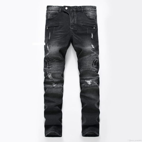 men distressed ripped jeans fashion designer straight motorcycle biker causal denim pants streetwear style runway rock star jeans cool, Blue
men distressed ripped jeans fashion designer straight motorcycle biker causal denim pants streetwear style runway rock star jeans cool, Blue