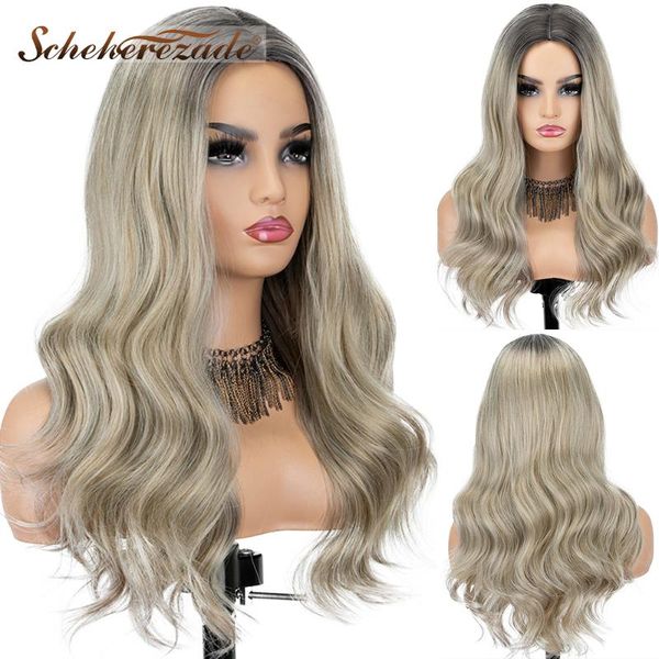 scheherezade ombre ash blonde wig mixed black long wave synthetic wigs for women cosplay wigs high temperature fiber
scheherezade ombre ash blonde wig mixed black long wave synthetic wigs for women cosplay wigs high temperature fiber