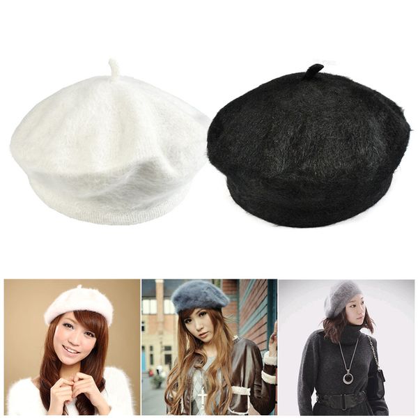 ladies solid color beret fluffy simple chic small round female cap for autumn@88, Blue;gray
ladies solid color beret fluffy simple chic small round female cap for autumn@88, Blue;gray