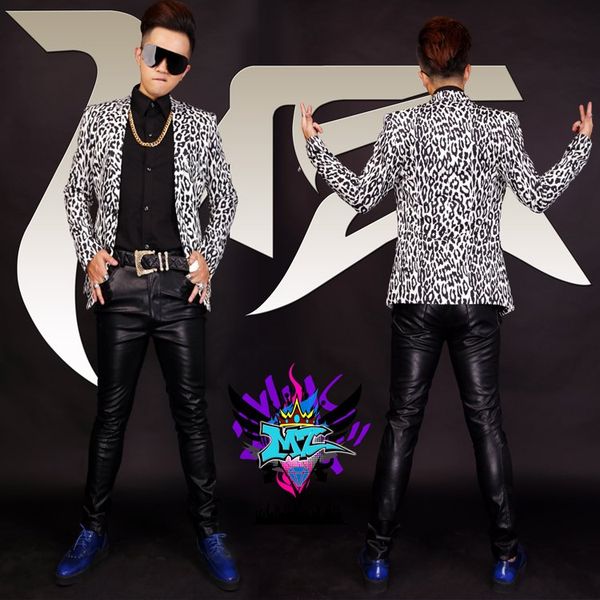 2020 personality trend men's hair stylist suit nightclub bar dj male singer performance dress up leopard print men's wear, White;black
2020 personality trend men's hair stylist suit nightclub bar dj male singer performance dress up leopard print men's wear, White;black