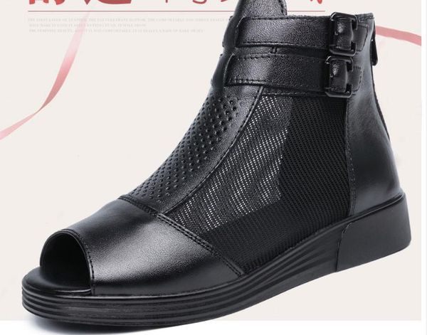 2019 women's sandals in summer with new style slope heel thick bottom waterproof table @118, Black
2019 women's sandals in summer with new style slope heel thick bottom waterproof table @118, Black