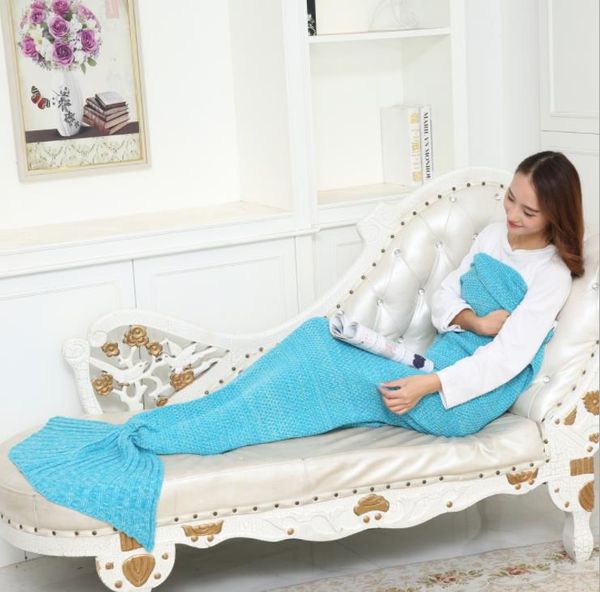 new fashion knitted mermaid tail blanket handmade crochet bed wrap soft sleeping bag blankets one sale
new fashion knitted mermaid tail blanket handmade crochet bed wrap soft sleeping bag blankets one sale
