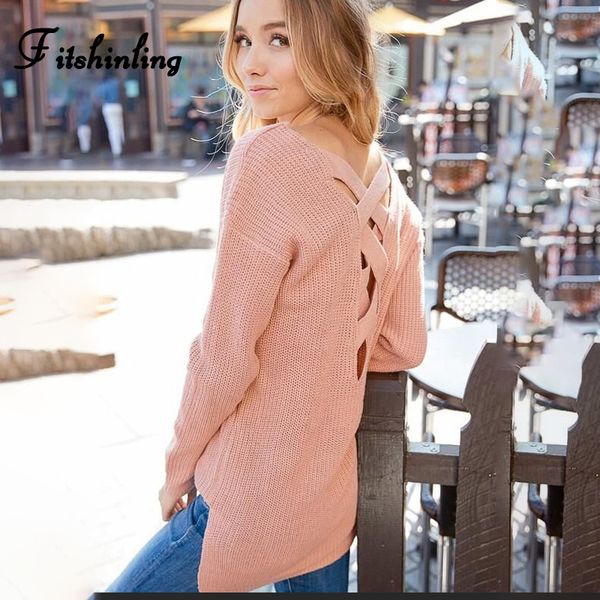 fitshinling lace up 2019 sweater woman winter 2019 pullover long sleeve pink jumper knitted sweaters long sleeve pull femme sale, White;black
fitshinling lace up 2019 sweater woman winter 2019 pullover long sleeve pink jumper knitted sweaters long sleeve pull femme sale, White;black