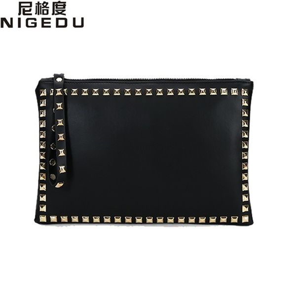 rivet envelope bag fashion star style ladies clutch purses womens handbag clutches evening bags black and red bolsa femininahand bag large c
rivet envelope bag fashion star style ladies clutch purses womens handbag clutches evening bags black and red bolsa femininahand bag large c