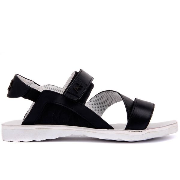 sail-lakers black nubuck male sandals