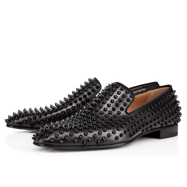 2020fashion designer mens shoes loafers black red spike patent leather slip on dress wedding flats bottoms shoe for business party
2020fashion designer mens shoes loafers black red spike patent leather slip on dress wedding flats bottoms shoe for business party