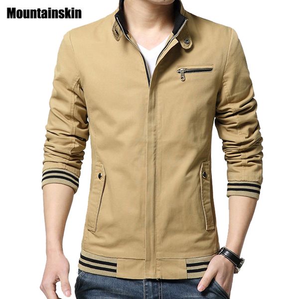 mountainskin casual men's jacket spring 2018 khaki stand collar men coats 4xl slim fit cotton jacket male outerwear autumn sa222, Black;brown
mountainskin casual men's jacket spring 2018 khaki stand collar men coats 4xl slim fit cotton jacket male outerwear autumn sa222, Black;brown