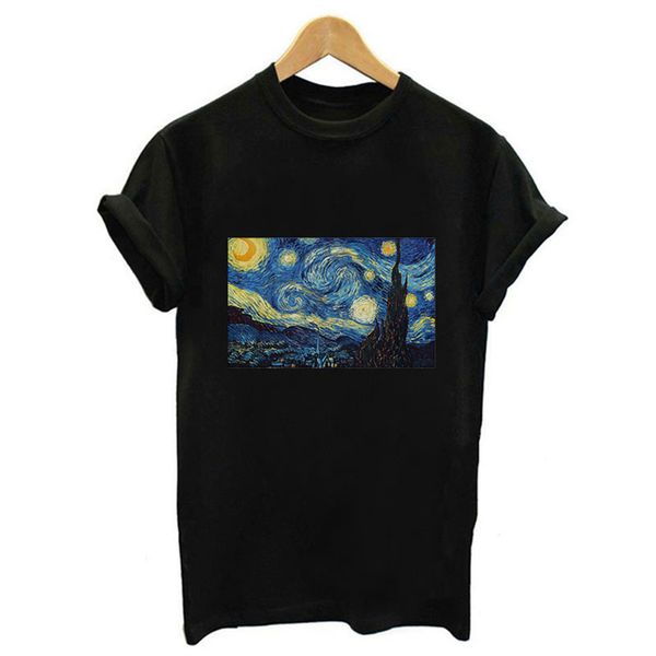 2019 tumblr van gogh art print womens t shirt summer short o neck harajuku tea shirt for femme 4 size village hip, White
2019 tumblr van gogh art print womens t shirt summer short o neck harajuku tea shirt for femme 4 size village hip, White