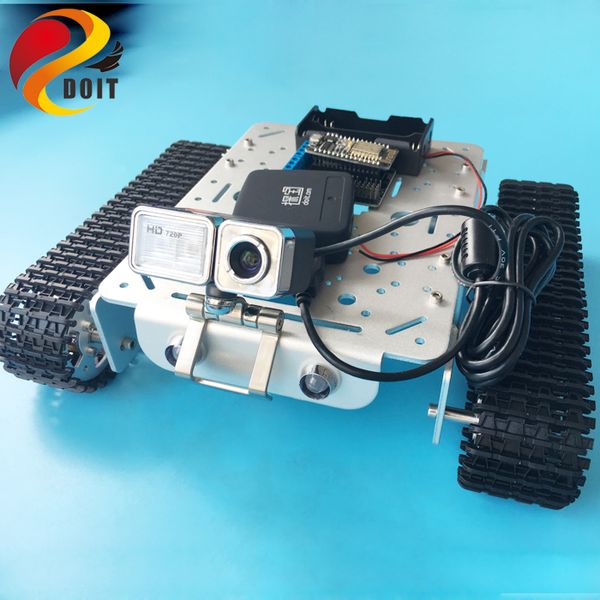 t200 remote control wifi video robot tank chassis metal chassis mobile platform for arduino smart robot with camera clawler toy
t200 remote control wifi video robot tank chassis metal chassis mobile platform for arduino smart robot with camera clawler toy