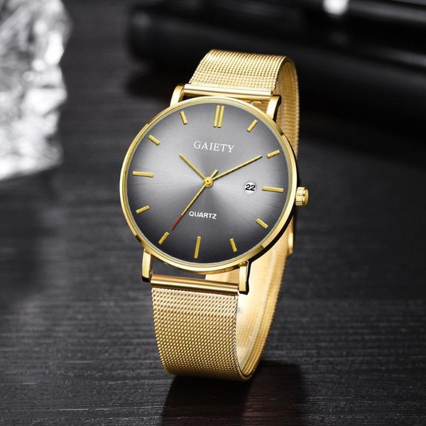 gaiety business men's watch more cool gradient color dial pointer male clock calendar alloy mesh strap quartz relogio masculino, Slivery;brown
gaiety business men's watch more cool gradient color dial pointer male clock calendar alloy mesh strap quartz relogio masculino, Slivery;brown