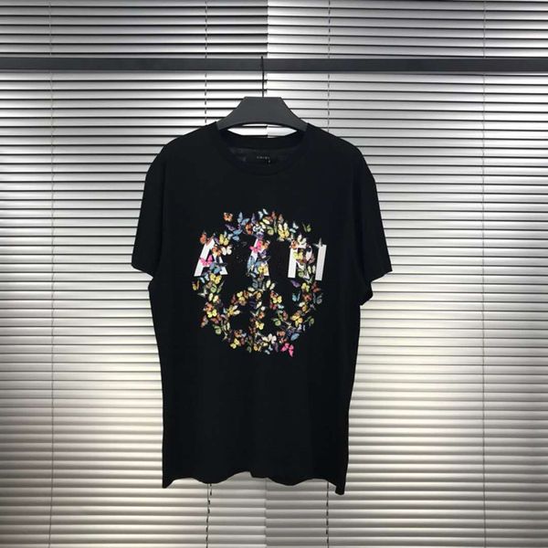 mens designer t shirts high street 20ss new anti-war butterfly printing peace sign short sleeve loose casual clothes, White;black
mens designer t shirts high street 20ss new anti-war butterfly printing peace sign short sleeve loose casual clothes, White;black